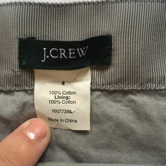 J. Crew Gray Eyelet Skirt Size 4 - Picture 4 of 6